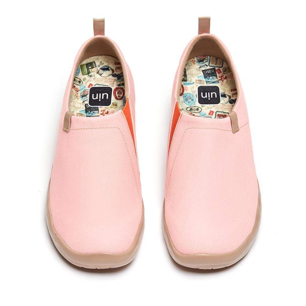 UIN Footwear Women Toledo Canvas Crystal Rose Canvas loafers