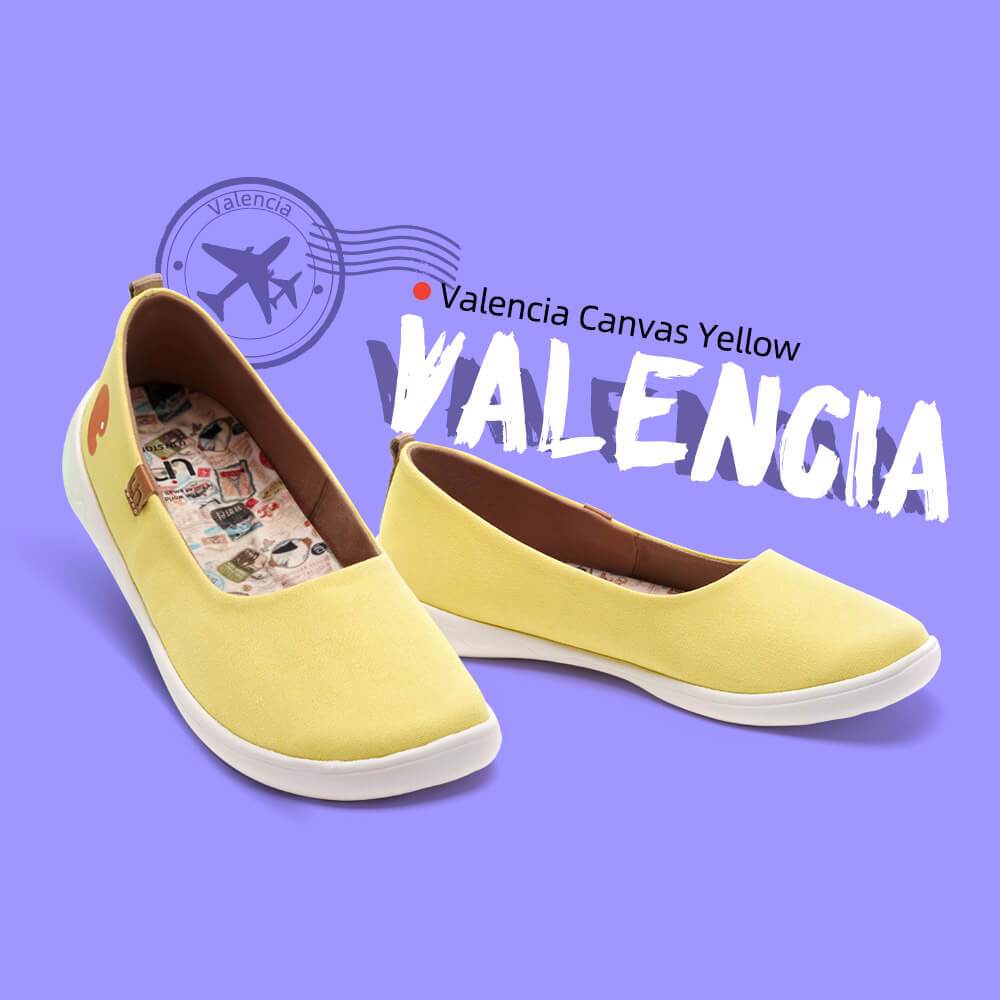 UIN Footwear Women Valencia Canvas Yellow Canvas loafers