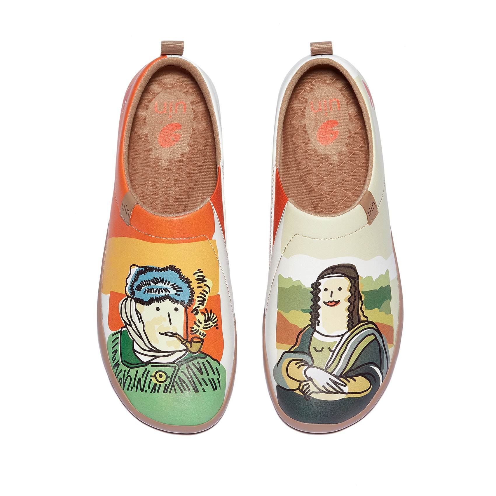 UIN Footwear Women Van Gogh & Mona Lisa Toledo I Women Canvas loafers