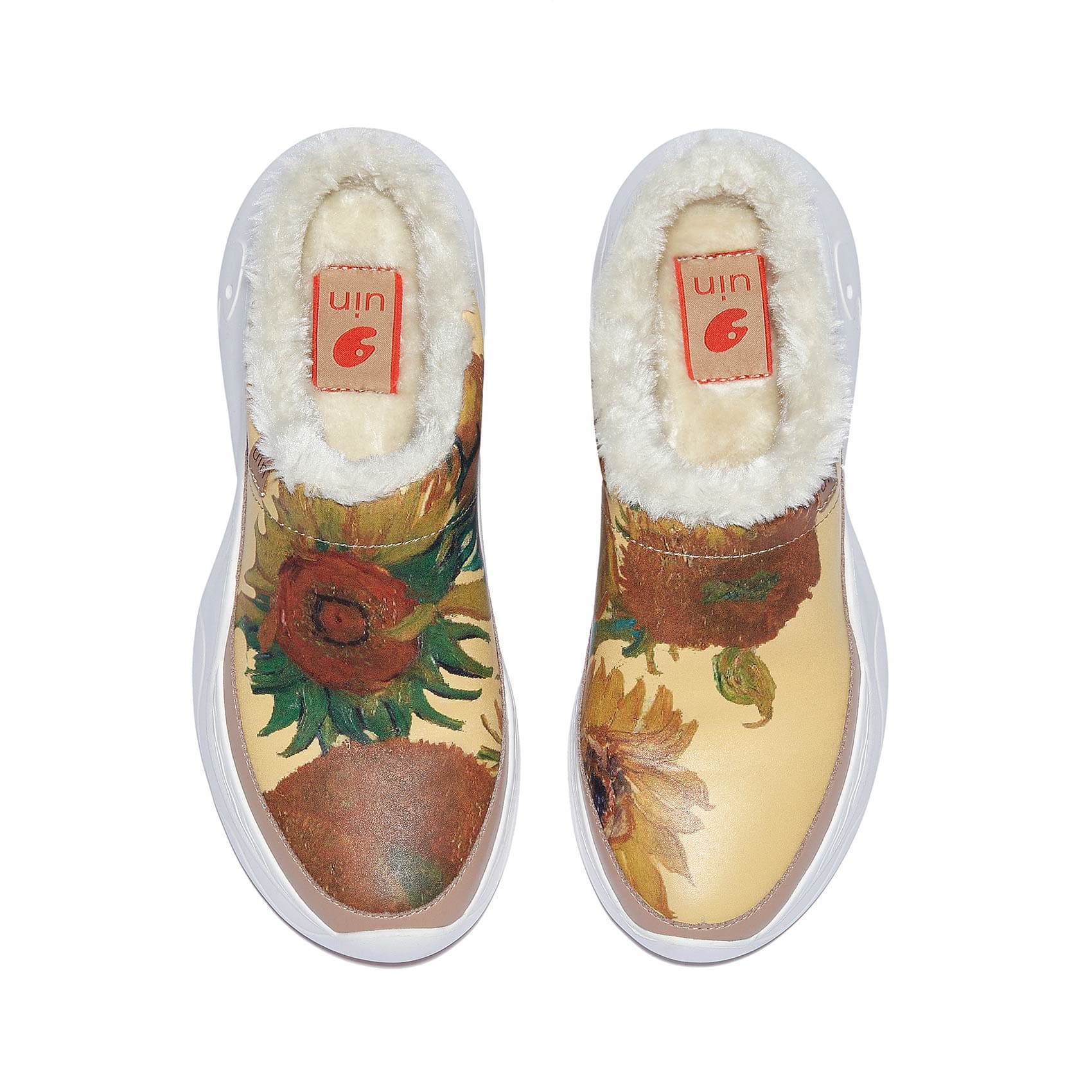 UIN Footwear Women Van Gogh Sunflowers Palma VI Women Canvas loafers