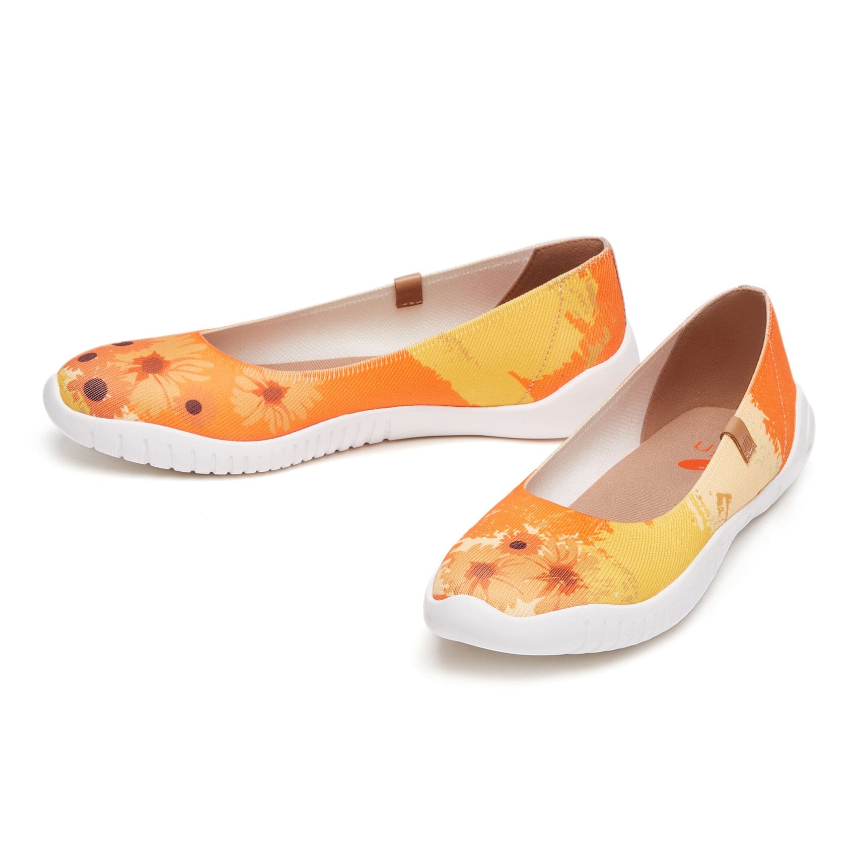 UIN Footwear Women Van Gogh Sunflowers V2 Minorca Women Canvas loafers