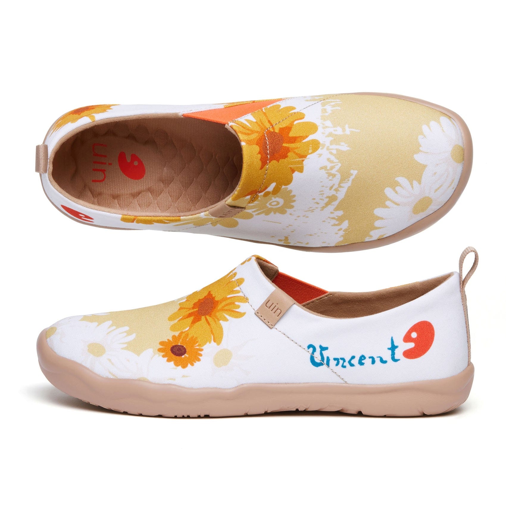 UIN Footwear Women Van Gogh Sunflowers V4 Women Canvas loafers