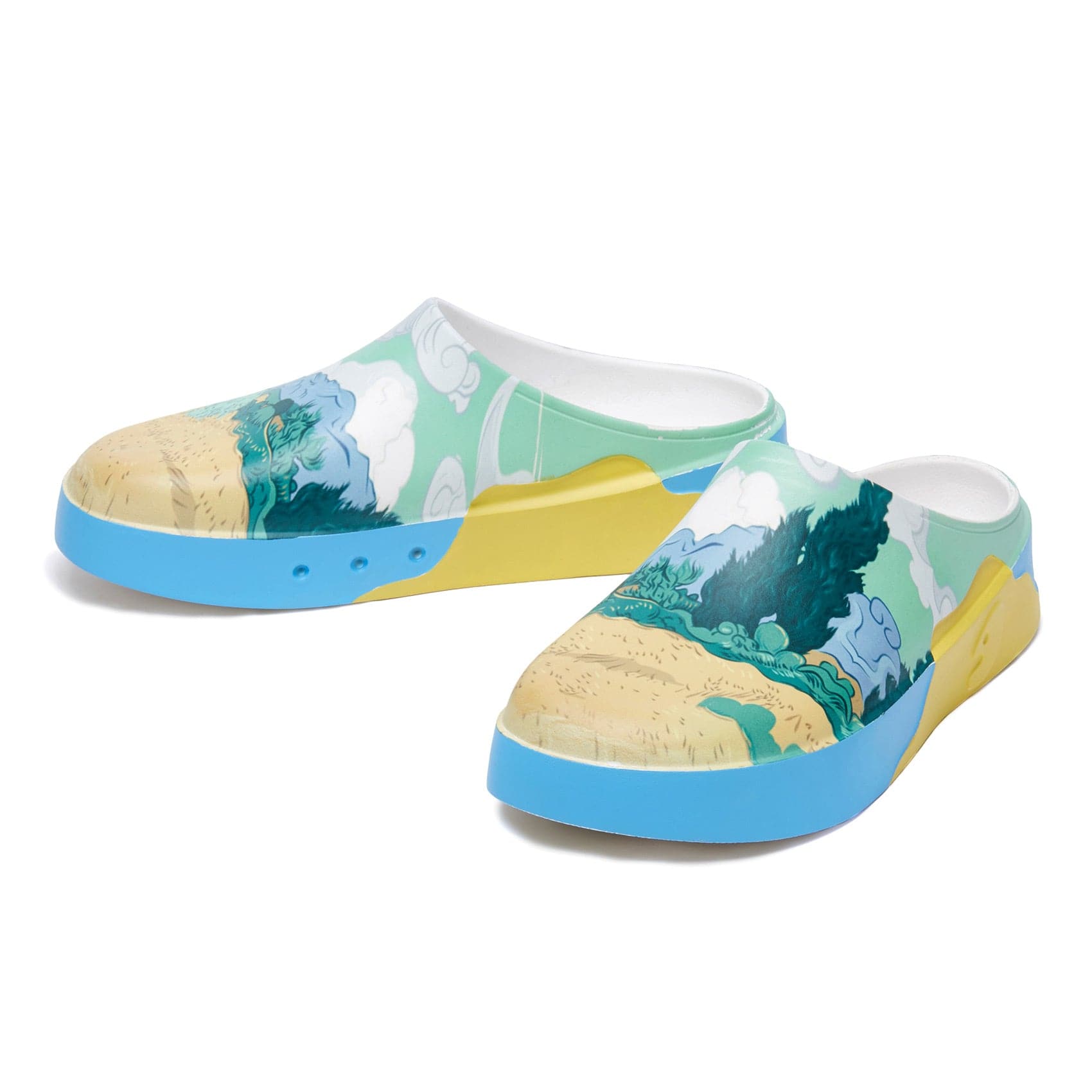 UIN Footwear Women Van Gogh Wheatfield with Cypresses Tenerife Women Canvas loafers