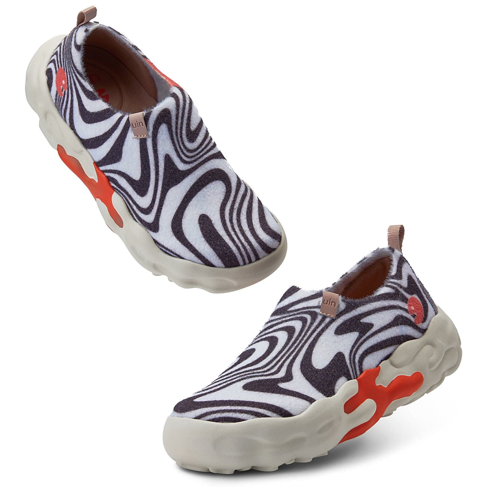 UIN Footwear Women Zebra Chocolate Toledo XIII Women Canvas loafers